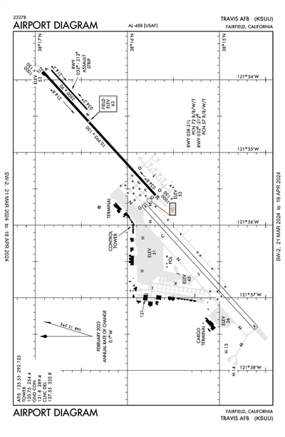 TRAVIS AFB - Airport Diagram