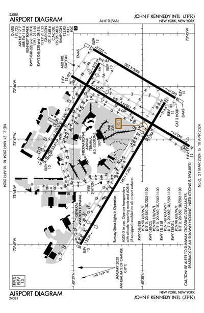 JOHN F KENNEDY INTL - Airport Diagram