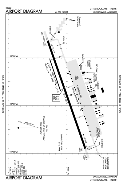 LITTLE ROCK AFB - Airport Diagram