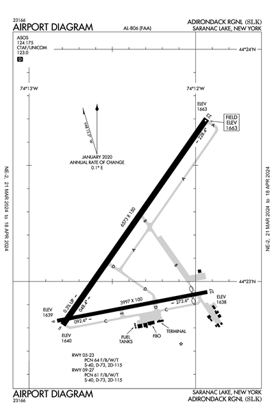 ADIRONDACK RGNL - Airport Diagram