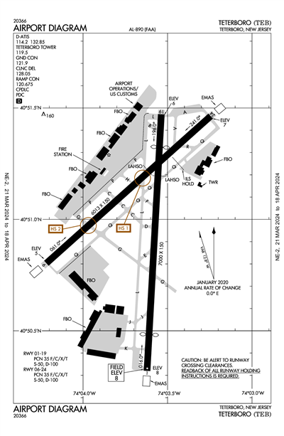 TETERBORO - Airport Diagram