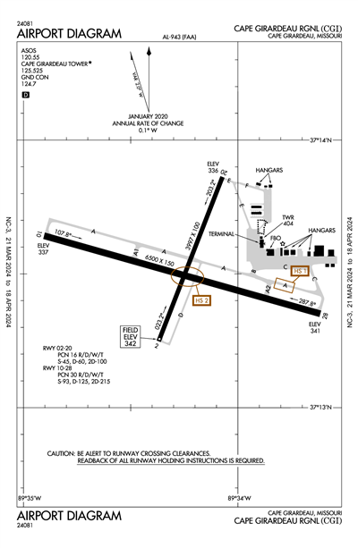 CAPE GIRARDEAU RGNL - Airport Diagram