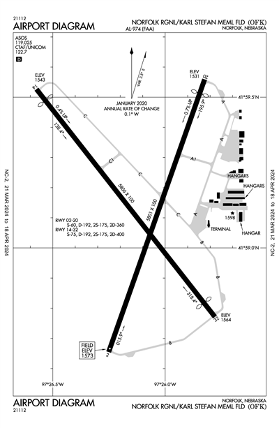 NORFOLK RGNL/KARL STEFAN MEML FLD - Airport Diagram