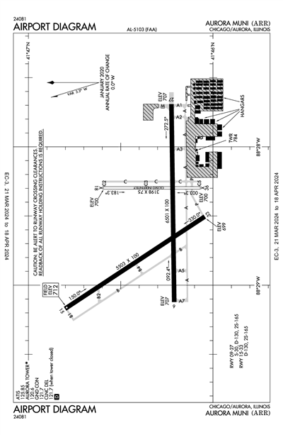 AURORA MUNI - Airport Diagram