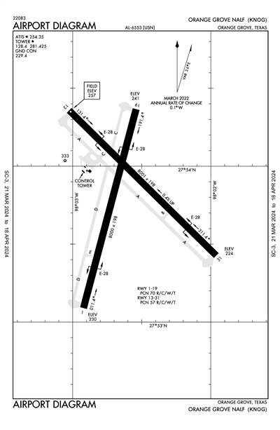 ORANGE GROVE NALF - Airport Diagram