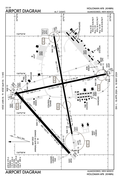 HOLLOMAN AFB - Airport Diagram