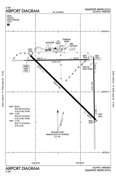 ALLIANCE MUNI - Airport Diagram