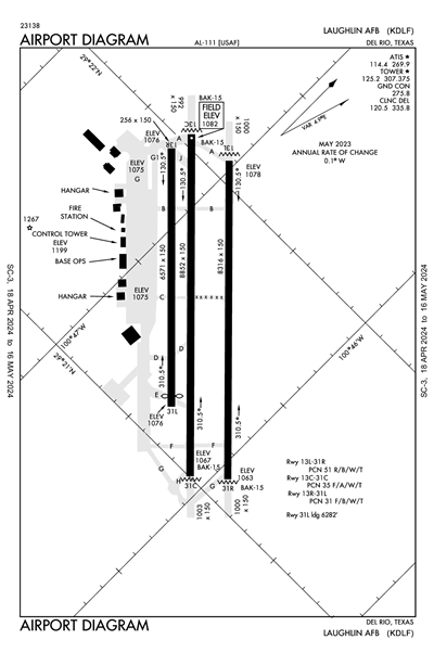 LAUGHLIN AFB - Airport Diagram
