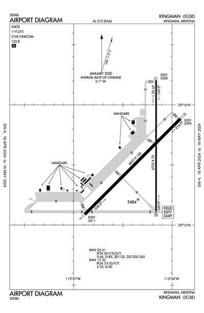 KINGMAN - Airport Diagram