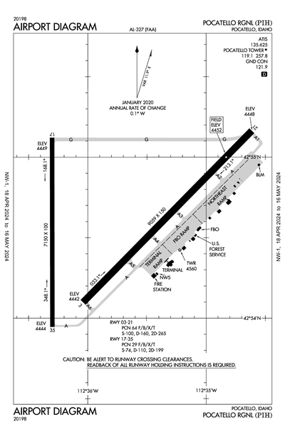 POCATELLO RGNL - Airport Diagram