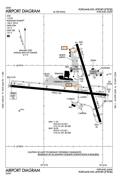 PORTLAND INTL JETPORT - Airport Diagram