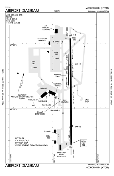 MCCHORD FLD (JOINT BASE LEWIS-MCCHORD) - Airport Diagram