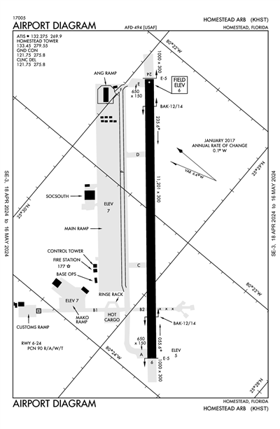 HOMESTEAD ARB - Airport Diagram
