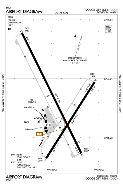 DODGE CITY RGNL - Airport Diagram
