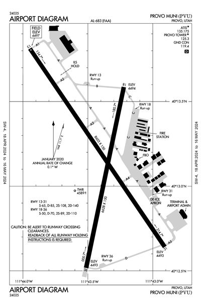 PROVO MUNI - Airport Diagram