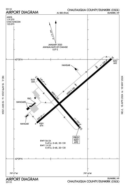 CHAUTAUQUA COUNTY/DUNKIRK - Airport Diagram