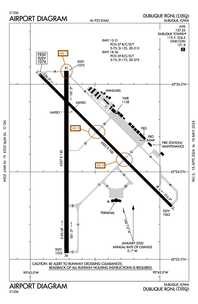 DUBUQUE RGNL - Airport Diagram