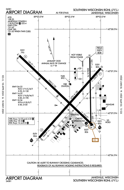 SOUTHERN WISCONSIN RGNL - Airport Diagram