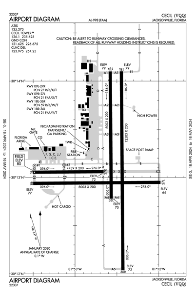 CECIL - Airport Diagram