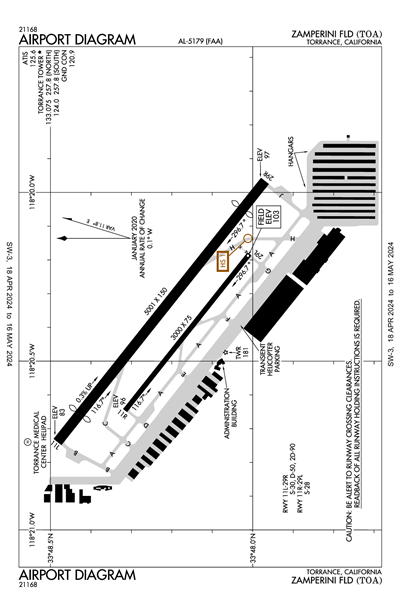 ZAMPERINI FLD - Airport Diagram