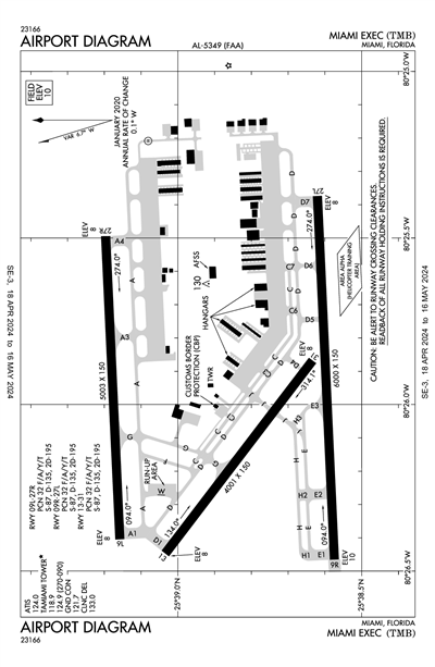 MIAMI EXEC - Airport Diagram