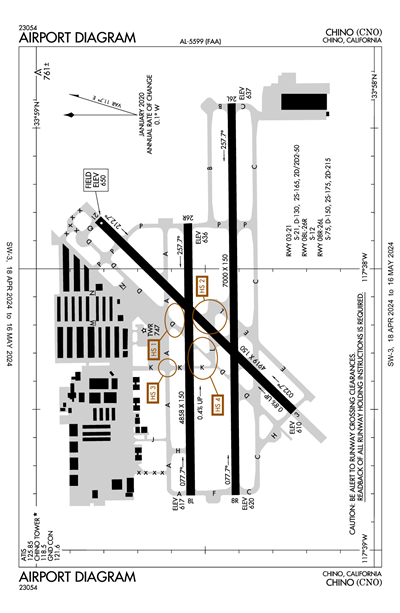 CHINO - Airport Diagram