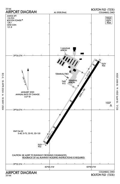 BOLTON FLD - Airport Diagram