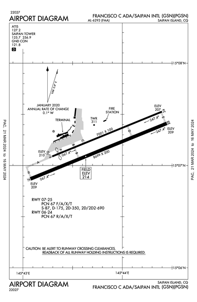 FRANCISCO C ADA/SAIPAN INTL - Airport Diagram
