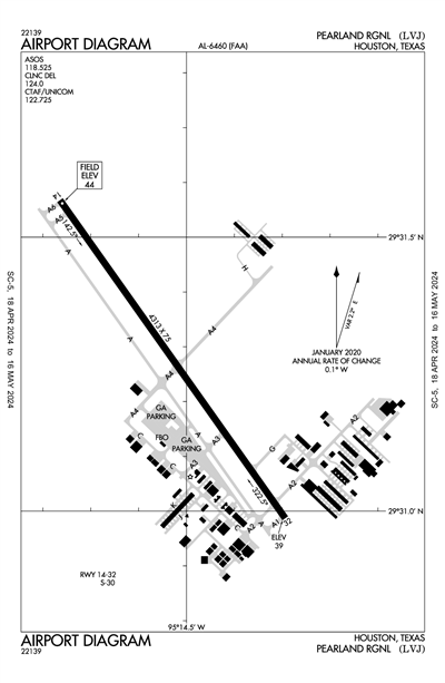 PEARLAND RGNL - Airport Diagram