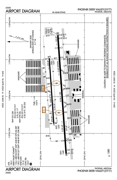PHOENIX DEER VALLEY - Airport Diagram