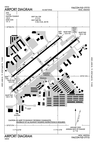 FALCON FLD - Airport Diagram