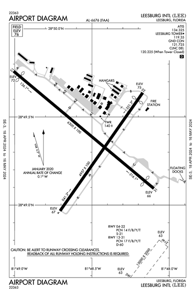 LEESBURG INTL - Airport Diagram