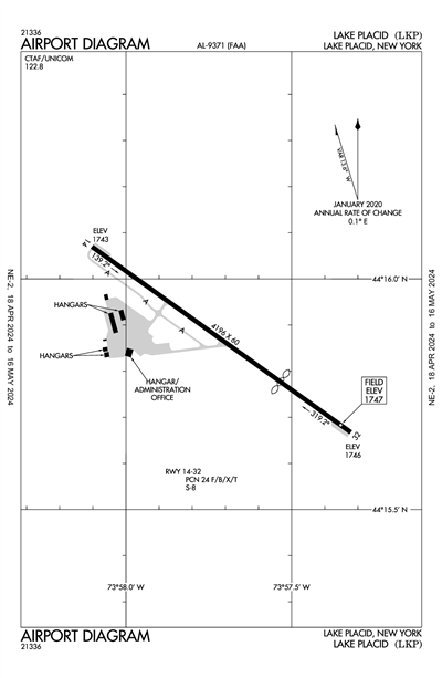 LAKE PLACID - Airport Diagram