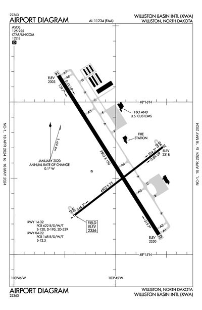 WILLISTON BASIN INTL - Airport Diagram