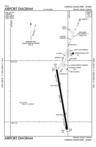 BARKING SANDS PMRF - Airport Diagram