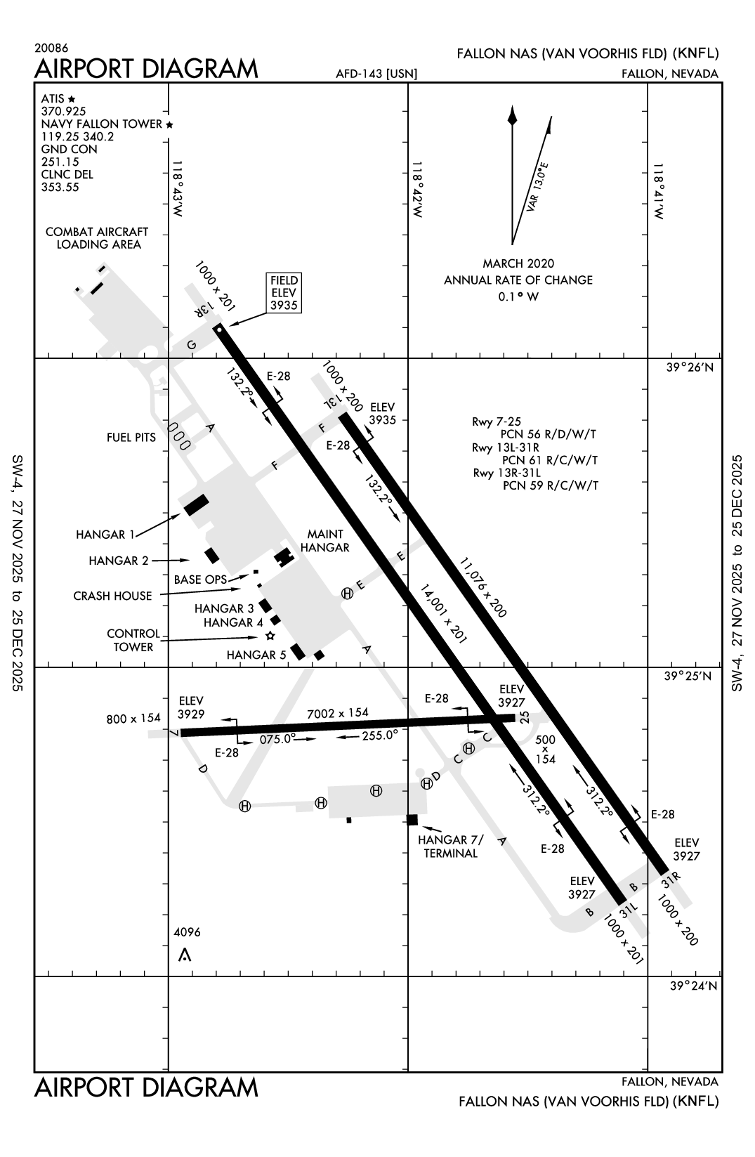 FALLON NAS (VAN VOORHIS FLD) - Airport Diagram
