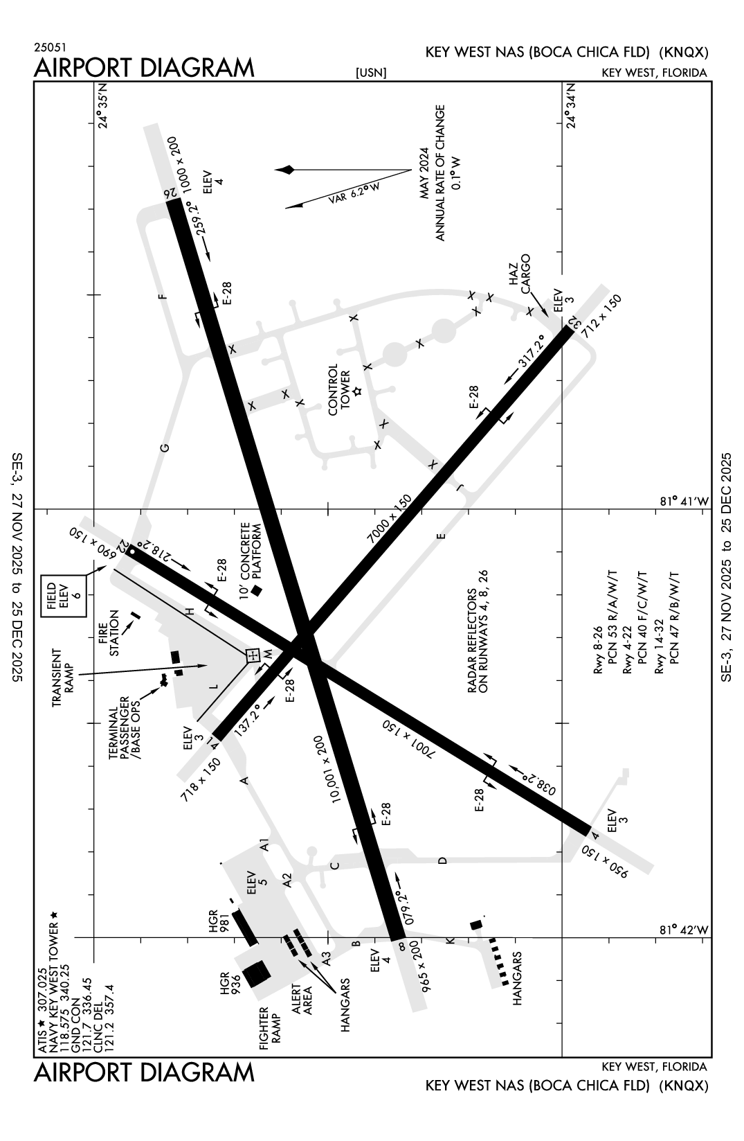 KEY WEST NAS (BOCA CHICA FLD) - Airport Diagram
