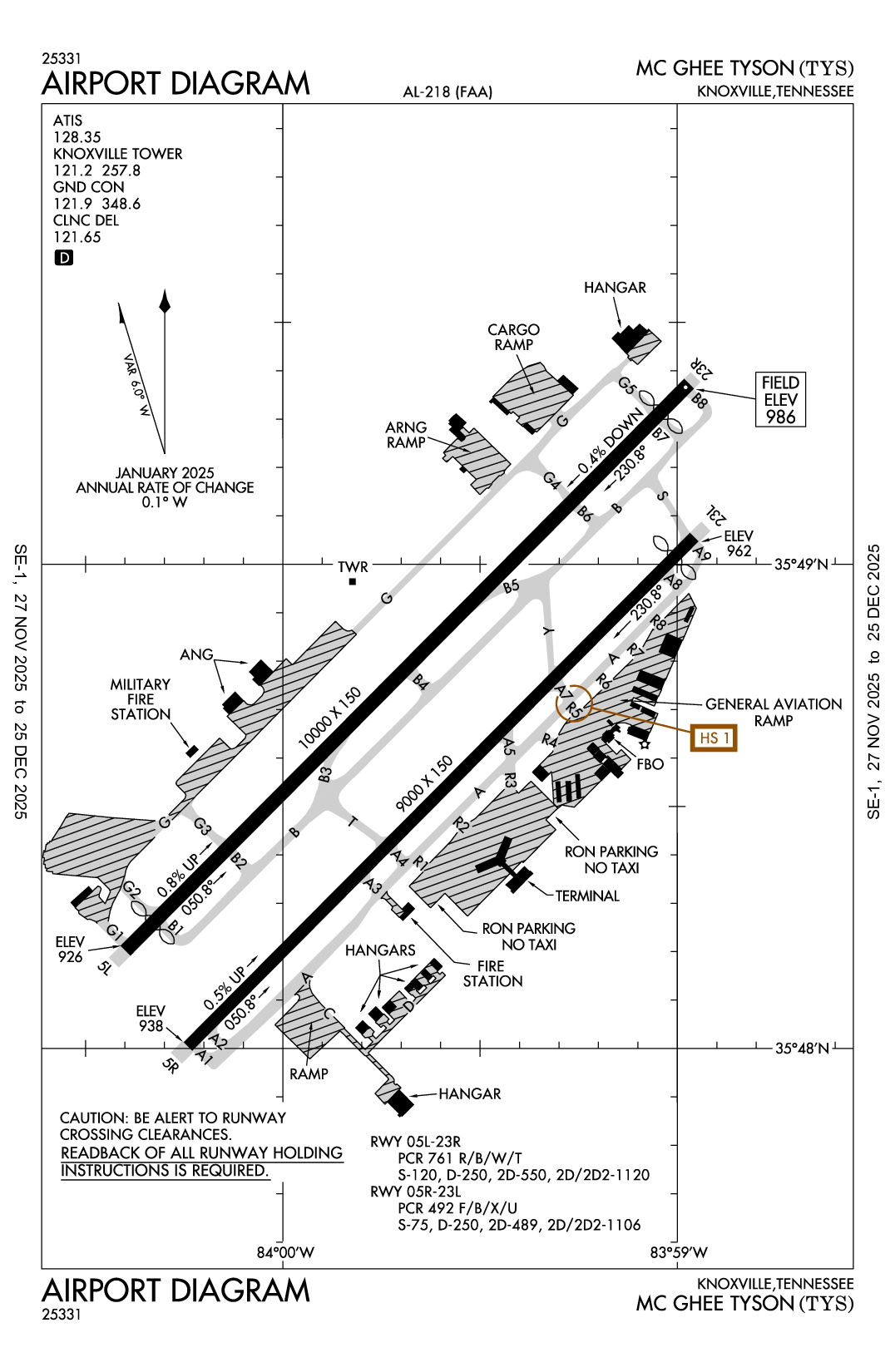 MC GHEE TYSON - Airport Diagram