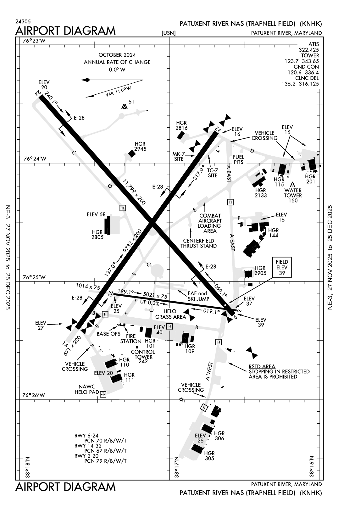 PATUXENT RIVER NAS (TRAPNELL FLD) - Airport Diagram