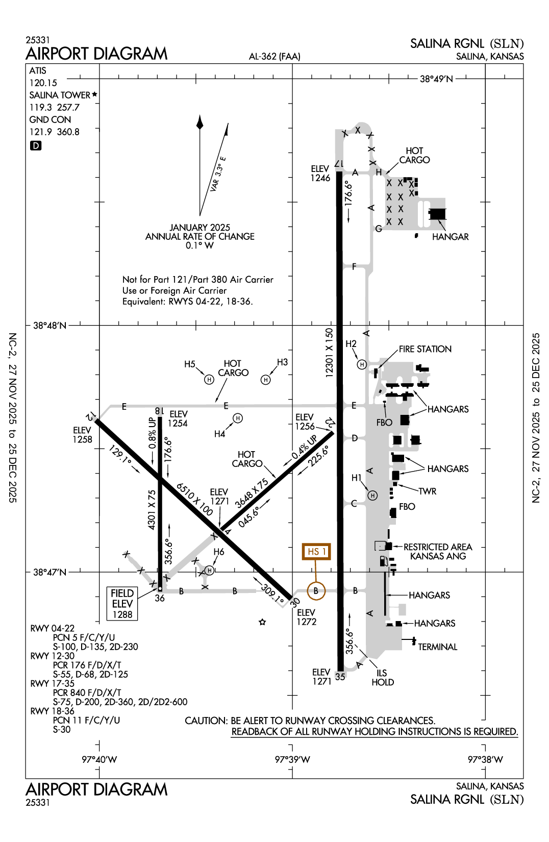 SALINA RGNL - Airport Diagram