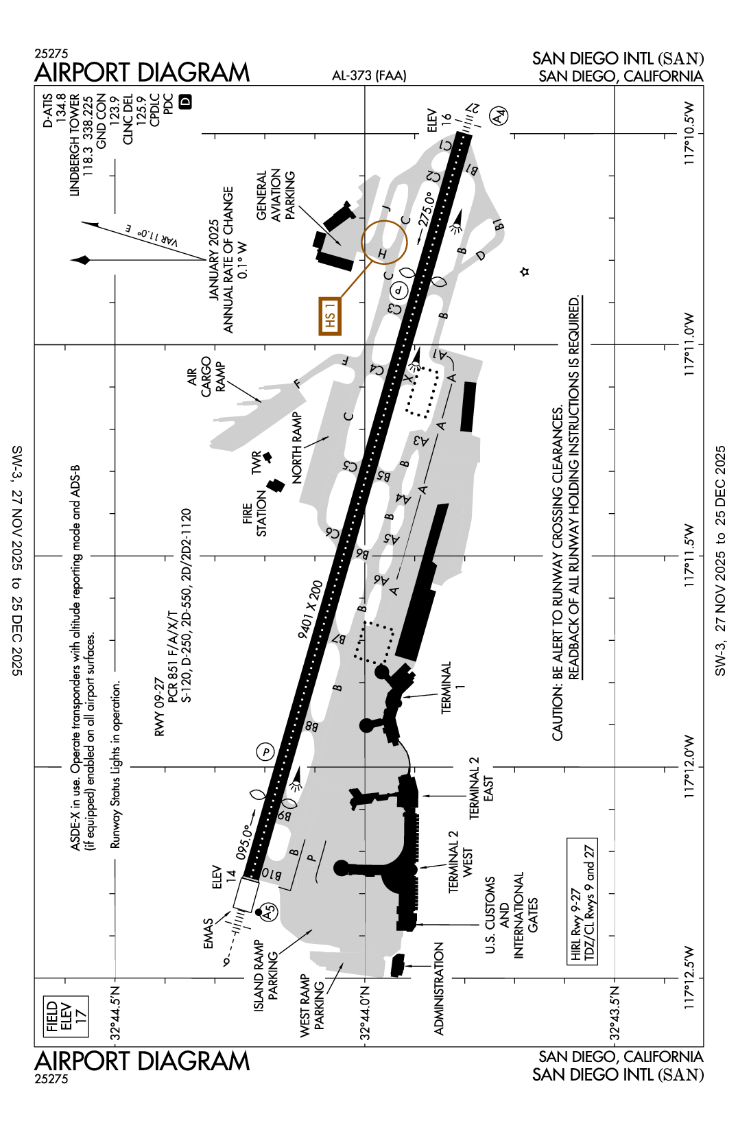 SAN DIEGO INTL - Airport Diagram