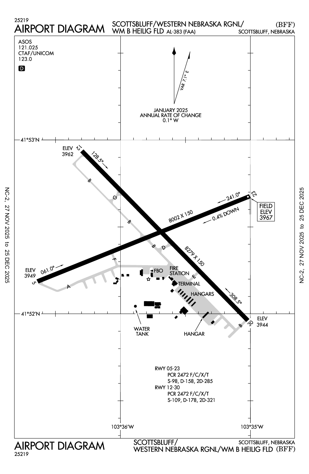 SCOTTSBLUFF/WESTERN NEBRASKA RGNL/WM  B HEILIG FLD - Airport Diagram