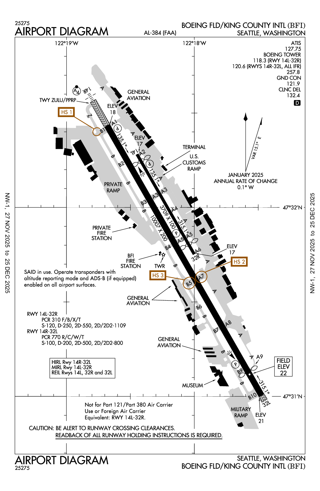 BOEING FLD/KING COUNTY INTL - Airport Diagram