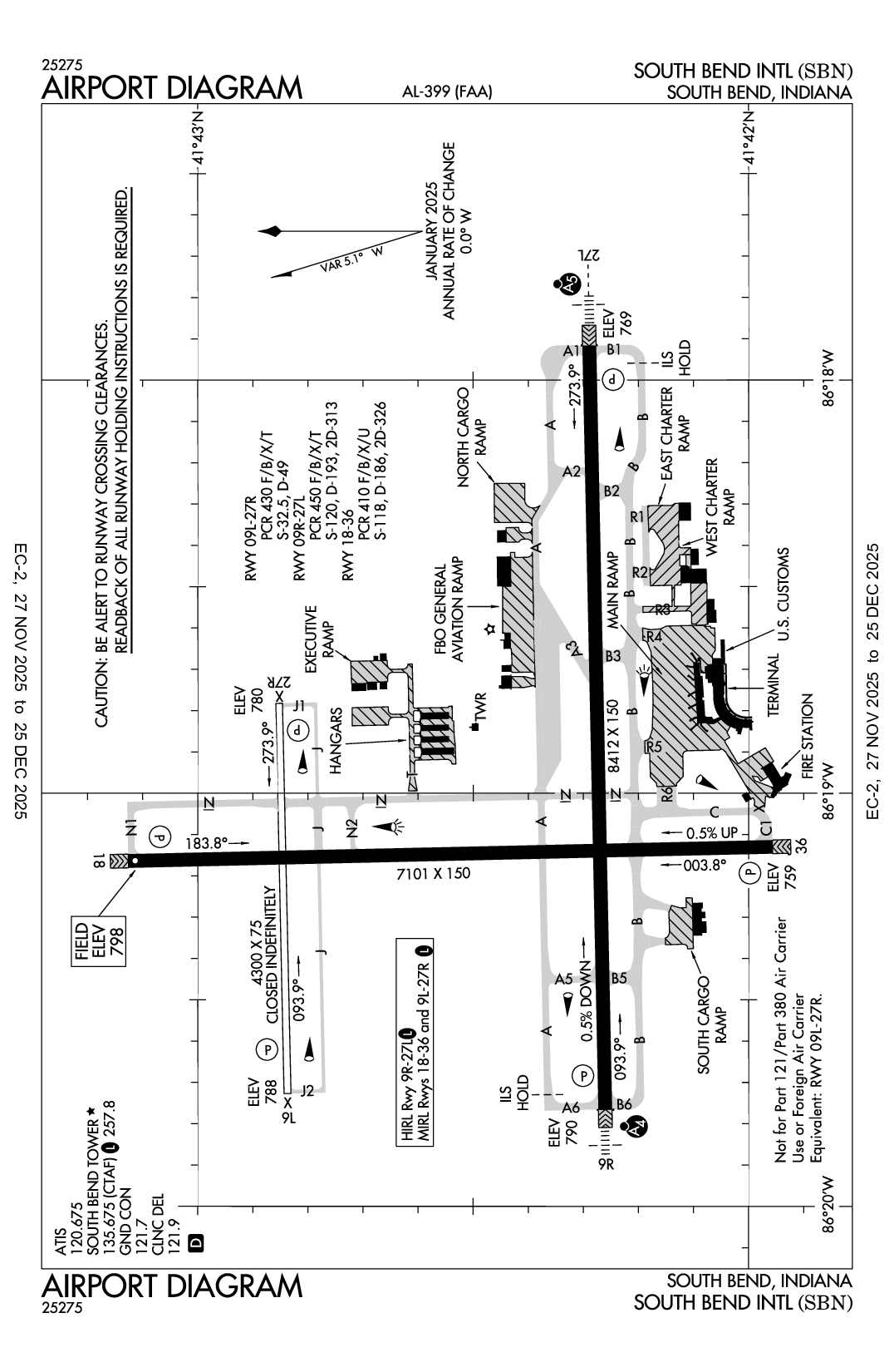 SOUTH BEND INTL - Airport Diagram