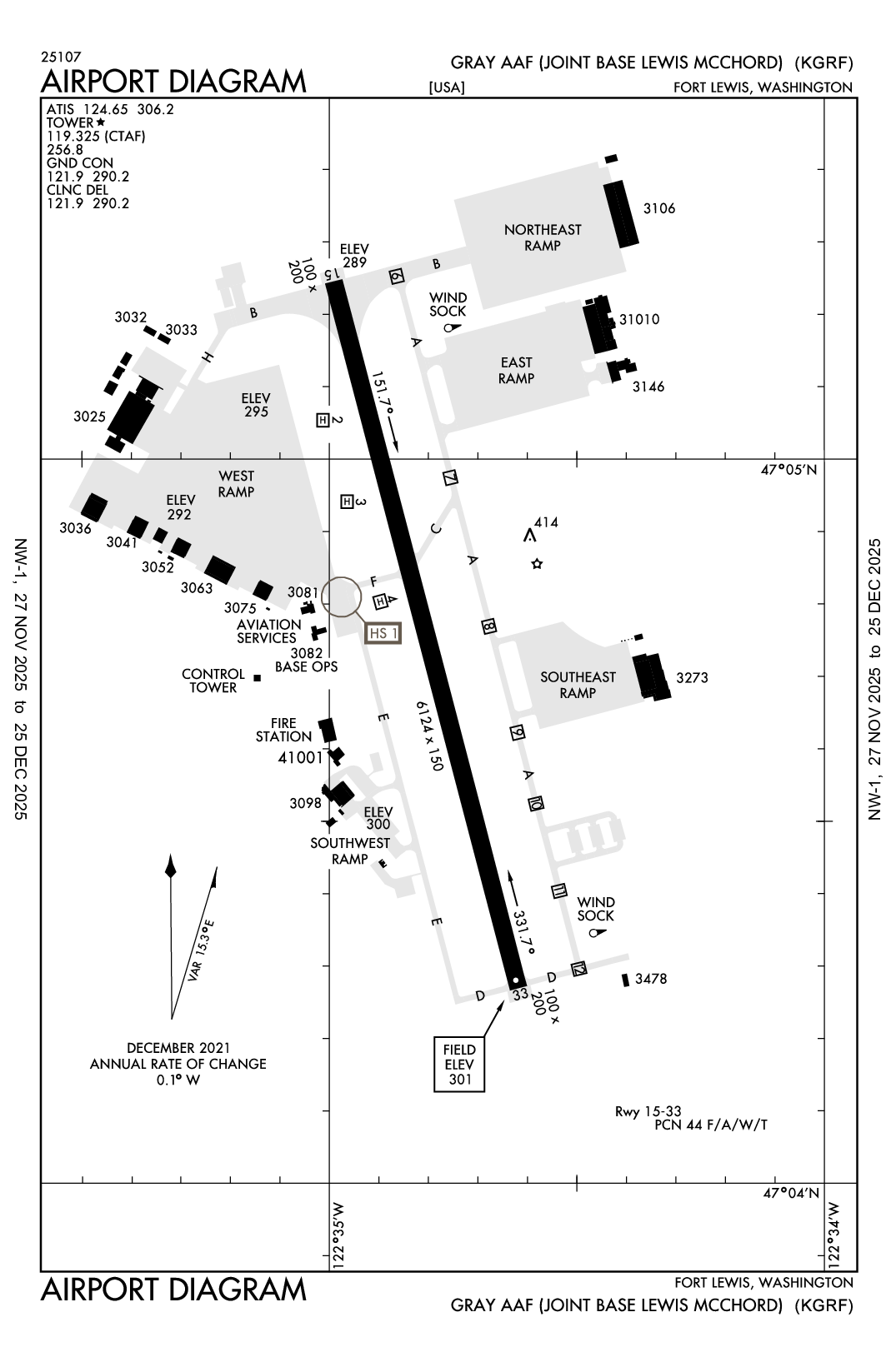 GRAY AAF (JOINT BASE LEWIS-MCCHORD) - Airport Diagram