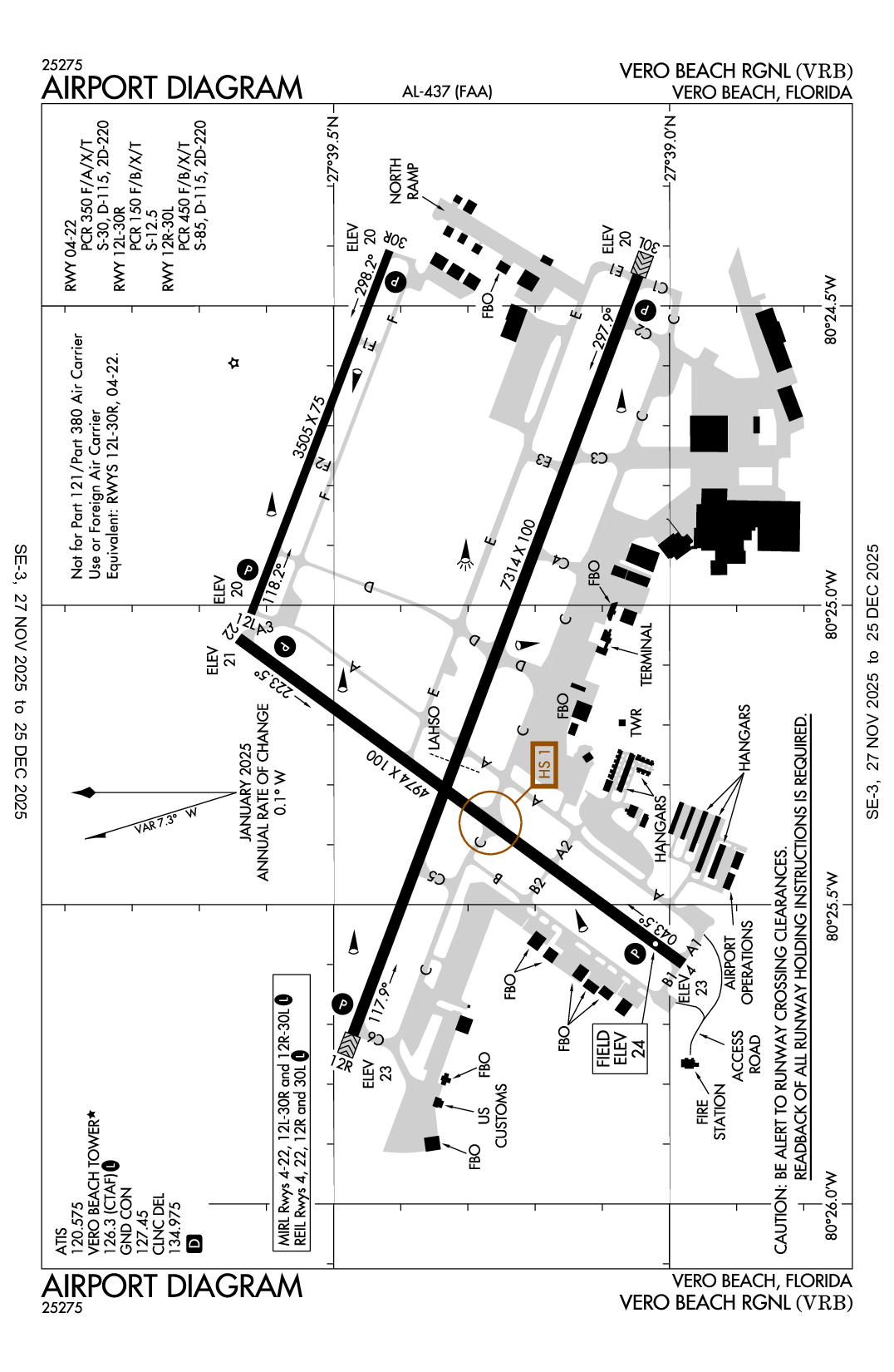 VERO BEACH RGNL - Airport Diagram