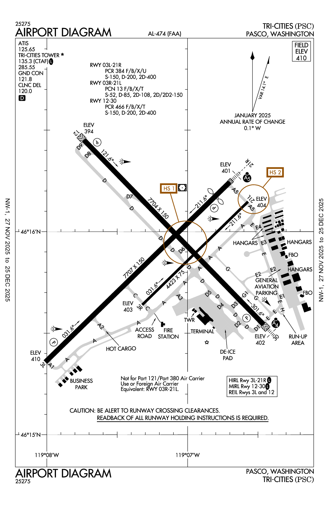 TRI-CITIES - Airport Diagram