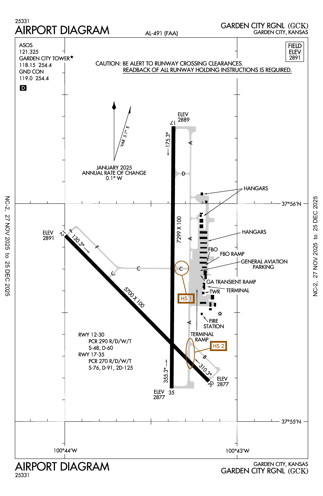 GARDEN CITY RGNL - Airport Diagram