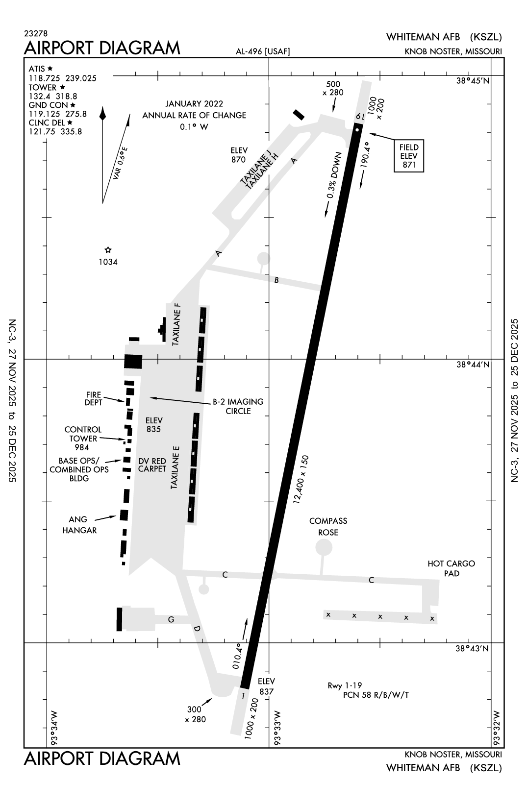 WHITEMAN AFB - Airport Diagram