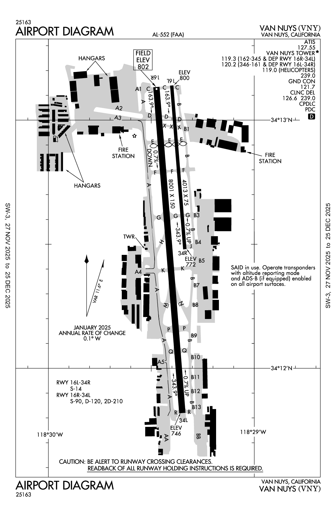 VAN NUYS - Airport Diagram